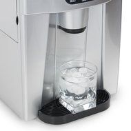 Della 2-in-1 Water Dispenser w/ Built-In Ice Maker Freestanding Machine, 2-Size Cube (26lb per Day) -Silver N3