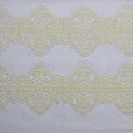 Funshowcase Large Pre-Made Ready to Use Edible Cake Lace Art Nouveau Style Applique Black 14-inch 10-piece Set N9