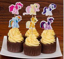 My Little Pony Cupcake Picks Set of 12