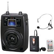 Pyle PWMA80UFM 100W Portable PA System +Wireless Lavalier Mic &amp; Aux Jack Consumer Electronics