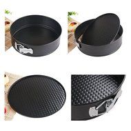 Springform Pans Set of 3,9-inch,10-inch,11-inch,Made of Non-Stick Black Aluminum,Dishwasher Safe