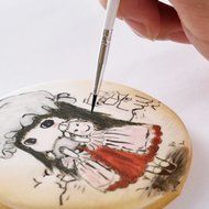 Flyesto 15-Piece Cake Ice CoCo Decorating Painting Brushes &amp; Pen Fondant Sugar Craft Clay DIY Tools Set N2
