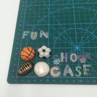 Funshowcase 4 Cavities Balls Cake Decorating Silicone Mold N3