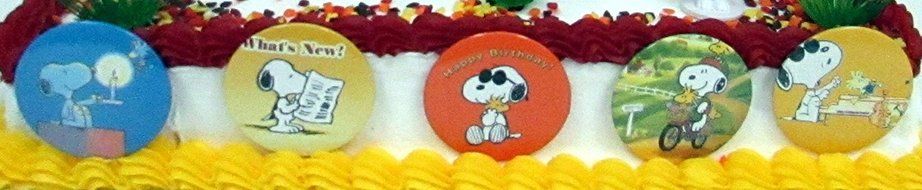 Charlie Brown PEANUTS 18 Piece Birthday CAKE Topper Set Featuring Charlie Brown, Lucy, Snoopy, Linus, Peppermint... N2