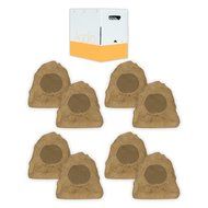 Theater Solutions 8R4S Outdoor Sandstone Rock 8 Speaker Set with Wire for Deck Pool Spa Patio Garden