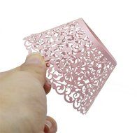 BALORAY Filigree Little Vine Lace Laser Cut Cupcake Wrapper Liner Baking Cup Muffin Case Trays Wedding Birthday... N10