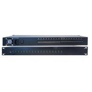 GadKo Rackmount 18 Port Power Supply, 12 Volts DC / 10 Amps, Supports 18 Cameras, 1U, 19 inch