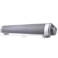 ELlight Bluetooth Small Sound Bar 3.0 Channel 15.7in 10W(2X5W) Wireless Subwoofer Stereo Speaker,Silver N4