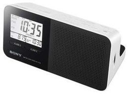 AM/FM Clock Radio - White