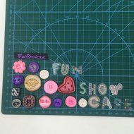 Funshowcase Sugarcraft Novelty Buttons Candy Silicone Mold for Cake Cupcake Decorating, Crafting, Polymer Clay... N4