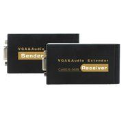 GBSELL 1080P VGA Video Audio Extender Single Sender Receiver Over RJ45 CAT5e/6 100M N7