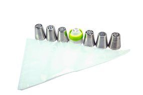 Bentrist Russian Piping Tips Set 112 pc - 60 Cake Icing Nozzles (The Most Complete Set on Amazon) + 50 Piping... N7