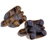 JOVIVI 1pc Natural Carved Gemstones Tortoise Figurine 1.5&#039;&#039; Room Decoration, with Gift Box (Opalite) N12