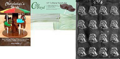 Cybrtrayd W001 Small Bells Chocolate Candy Mold with Exclusive Cybrtrayd Copyrighted Chocolate Molding Instructions N2