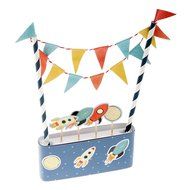 Baby Shower Birthday Party Cake Topper Cake Bunting Banner Flag Party Decor #14 N2