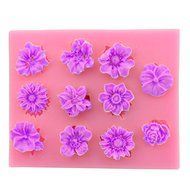 Let'S Diy Various Shapes Of Flower 3D Silicone Cake Fondant Decoration Mold Tools N3