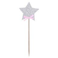 Whitelotous 10pcs Star Cake Inserted Card Decor Dessert Muffin Cupcake Toppers for Picnic Wedding Baby Shower... N17