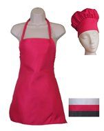 Kids Chef Hat and Kids Apron Set. Adjustable Hat. Fits Childs Size Medium 6-12. - Chefocity Kids N2