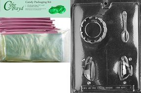Cybrtrayd D078 Tea Cup Chocolate Candy Mold with Exclusive Cybrtrayd Copyrighted Chocolate Molding Instructions N8