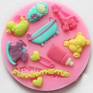 F0488 Bear Bottle Baby Silicone Cake Mould Fondant Mould Soap Mould N2
