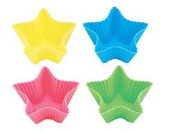 Parukinzoku suite Cross Heart silicone cup cake mold Stars 4 pieces D-1994