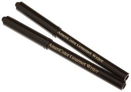 AmeriColor 2 Pack Gourmet Food Writer Set, Black Marker N3