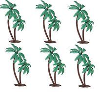 Oasis Supply Twin Coconut Palm Trees Cake Decorating Pick, 4-Inch, 12-Pack