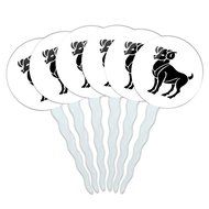 Set of 6 Cupcake Picks Toppers Decoration Zodiac Astrology Astrological Sign - Scorpio Zodiac Sign N18