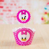 Winrase&reg; Set of 12 Chic Batman Mouth Kids Birthday Party Decoration Paper Cupcake Liner Wrap Wrappers with Toppers... N25