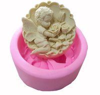 WYD Bush Angel Baby Mermaid Silicone Mold,Handmade Soap Mold,Cake Mold Decorating,Fondant Baking Mold N2