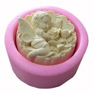 WYD Bush Angel Baby Mermaid Silicone Mold,Handmade Soap Mold,Cake Mold Decorating,Fondant Baking Mold N3