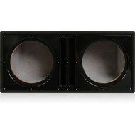 Belva Dual 12-inch Car Subwoofer Box Sealed and Ported 3/4-inch MDF Prelined Polyfil Includes Custom Blue Baffle... N11