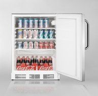 Summit FF7CSSADA Commercial 5.5 Cu. Ft. Stainless Steel Undercounter Built-In Compact Refrigerator N4