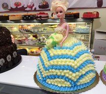 YIJIA 4Pcs/Set Lovely Doll Birthday Cake Mold Fondant Cake Decorating Tools