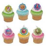 Shopkins Cupcake Topper Rings - Set of 12