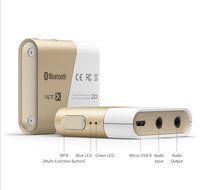 Bluetooth Music Receiver Audio Adapter Dongle DO-inc SLASH-R3 Gold 3.5mm High Performance External DAC Mixer Wireless... N5