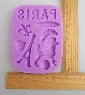 Anyana Eiffel Tower Poodle Silicone Fondant Mold Cake Decorating Pastry Gum Pastry Tool Kitchen Tool Sugar Paste... N3