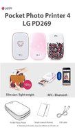 [2016 Brand NEW LG POPO4 in Stock] LG Pocket Photo Season 4 Wireless Portable Mini Mobile Pocket Printer PD269... N6