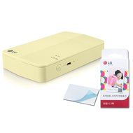 [Printer+Paper SET] New LG Pocket Photo Printer 3 PD251 [Yellow] (Follow-up model of PD241T PD239) + LG Zink Sticker... N3