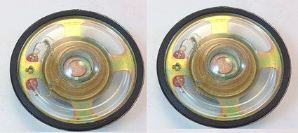 ces 2.25" ROUND POLY CONE SPEAKER WEATHER RESISTANT .5 OZ MAGNET .5WATT @ 8 OHMS (5 PAIRS) N2
