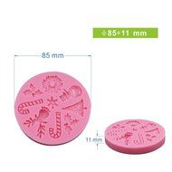 Yatim Christmas Stick Shape Silicone DIY Baking Molds for Homemade Soap, Cake, Cupcake Decorating N2