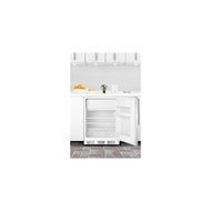 Summit CT66LBISSHVADA: ADA compliant built-in refrigerator-freezer with lock, white cabinet, stainless steel wrapped... N2