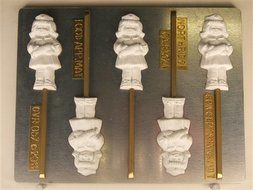 Small Cute Nurse Lollipop Candy Mold OVR057 Occupation Vacation Retirement Chocolate Candy Mold