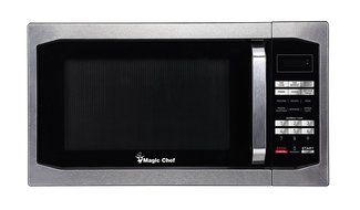 Magic Chef MCM1611ST 1100W Microwave Oven, 1.6 cu.ft., Stainless Steel N2