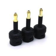 HENGSHENG&reg; 3-Pack Fiber Optic Toslink to 3.5mm Mini Connector Adapter N4