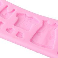 Baby Shower Clothes Hanger Cake Decorating Fondant Silicone Mold Chocolate Candy Cupcake Mold N4