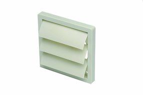 Soler and Palau PER-355W 12" Plastic Louvre Shutter, Grey Plastic