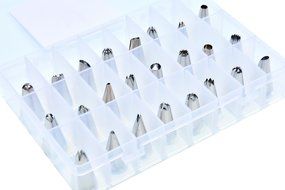 Piping Tips Cake Decorating with Silicone Pastry Bag (27-Piece) Piping Set , Chocolate Writing Pen Frosting Kit... N4