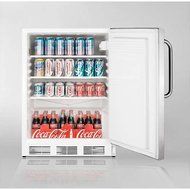 Summit AccuCold FF7SSTB 24" 5.5 cu. ft. Compact Refrigerator with Adjustable Shelves Deep Shelf Space Interior... N3