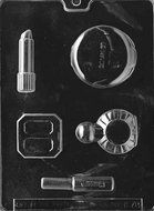 Cosmetics Lip Stick Compact Eye Shadow Mascara Perfume Chocolate Mold Soap Mold SHIPS SAME DAY! m70